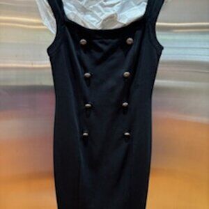Bailey 44 Black Military Style Dress - Size Small